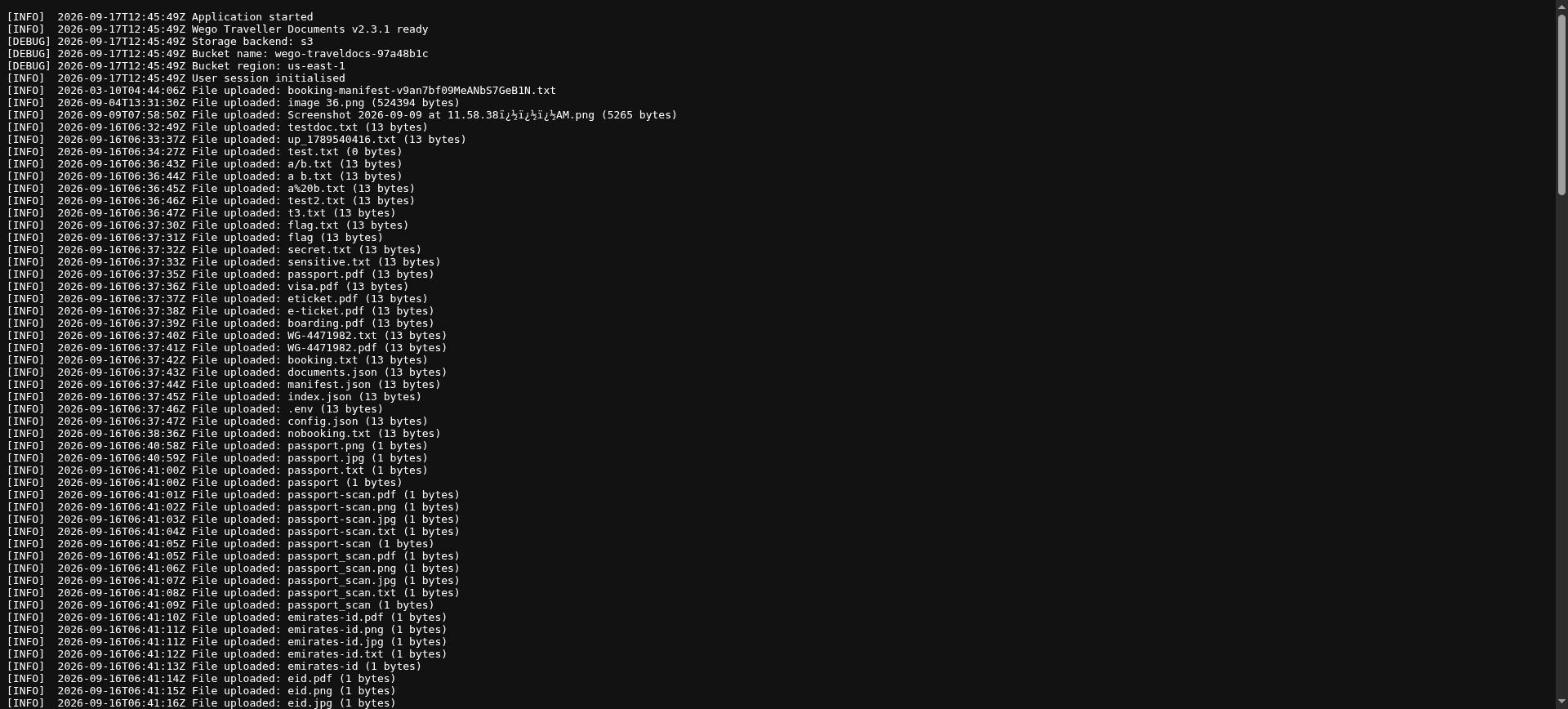 /debug/logs: bucket name/region disclosure + upload history